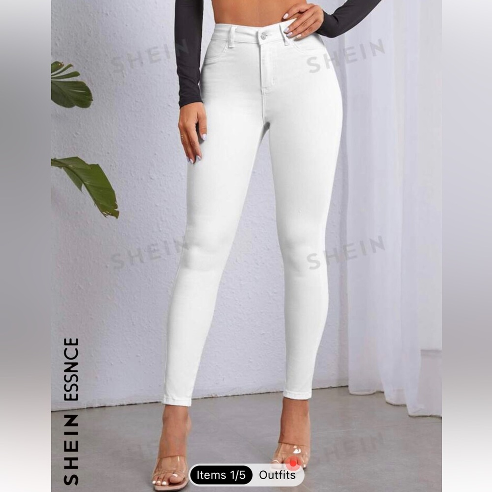 SHEIN - white skinny jeans